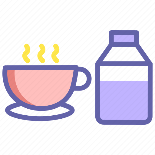 Breakfast, cappuccino, coffee, coffee with milk, cup, milk icon - Download on Iconfinder