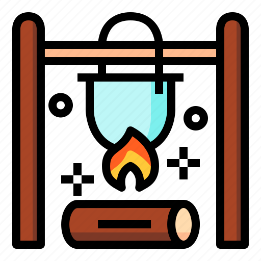 Bonfire, burn, fire, flame, hot, outdoors icon - Download on Iconfinder