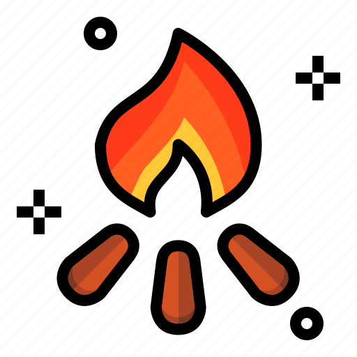 Burn, camping, fire, flame, outdoor, tent icon - Download on Iconfinder