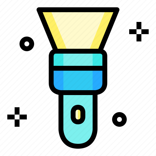 Camping, flashlight, light, outdoors, torch icon - Download on Iconfinder