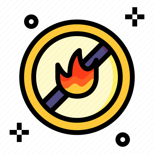 Burn, fire, flame, forbidden, no, prohibited icon - Download on Iconfinder