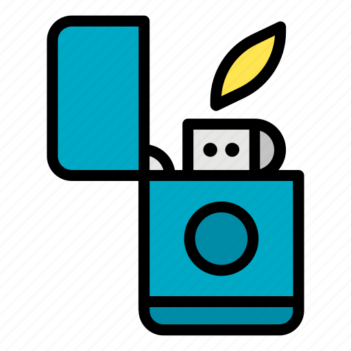 Lighter, fire, smoke, cigarette icon - Download on Iconfinder
