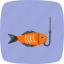 fishing, hook, rod 