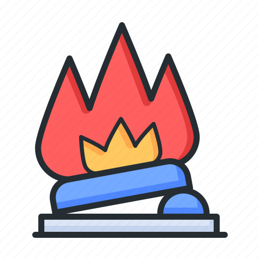 Bonfire, camping, flame, tourism icon - Download on Iconfinder