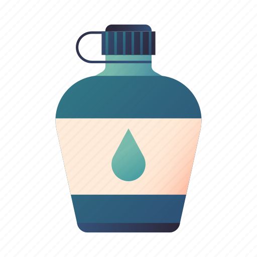 Adventure, camp, camping, drink, flask, outdoor, water bottle canteen icon - Download on Iconfinder