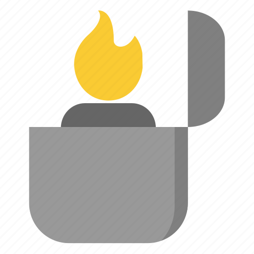 Camping, fire, light, lighter icon - Download on Iconfinder