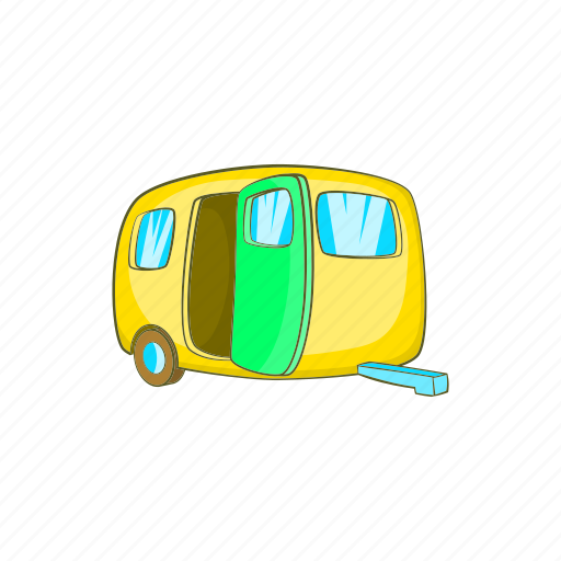 Car, cartoon, mobile, trailer, transport, travel, vehicle icon - Download on Iconfinder