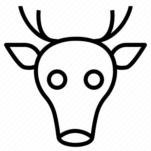 Deer, animal, horns, hunting icon - Download on Iconfinder