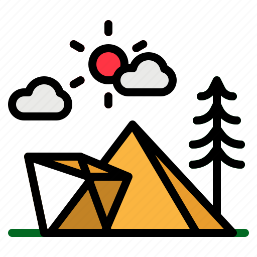 Camping, holidays, rural, tent, travel icon - Download on Iconfinder