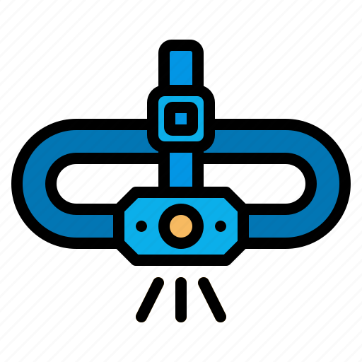 Camping, electronics, head, headlamp, light icon - Download on Iconfinder