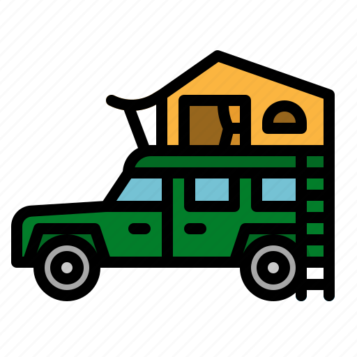 Camping, car, rooftop, tent, travel icon - Download on Iconfinder