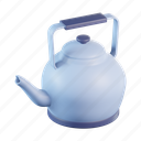 kettle, teapot, pot, water, hot, camping, container