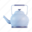 kettle, teapot, container, pot, water, hot, camping 