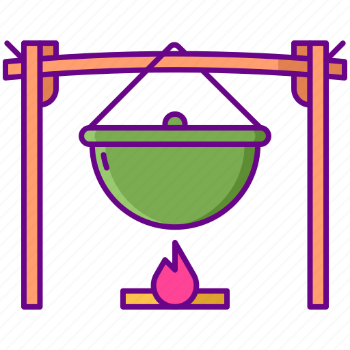 Campfire, cooking, food, fire, camping icon - Download on Iconfinder