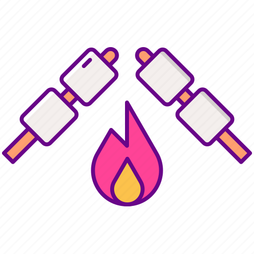 Marshmallow, food, fire icon - Download on Iconfinder