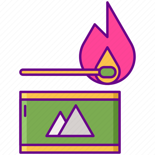 Matches, fire, flame, burn icon - Download on Iconfinder