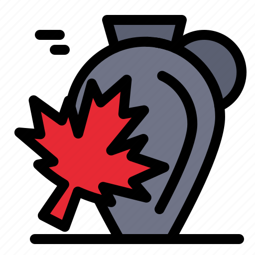 Autumn, canada, leaf, maple, pot icon - Download on Iconfinder