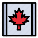 canada, flag, leaf