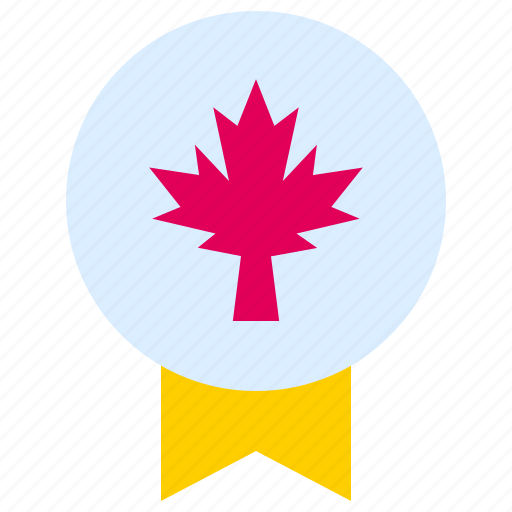 Badge, canada, leaf, national, sign icon - Download on Iconfinder