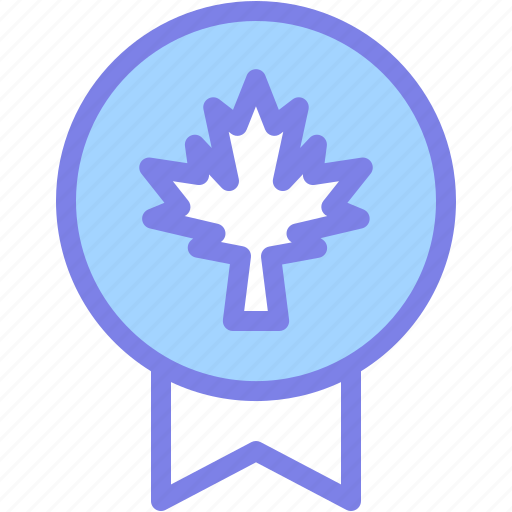 Badge, canada, leaf, national, sign icon - Download on Iconfinder