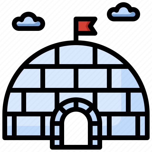 Cooler, pole, igloo, season, north, winter, cabin icon - Download on Iconfinder