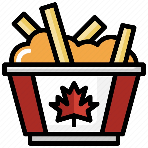 Cheese, canada, poutine, traditional, french, fries icon - Download on Iconfinder
