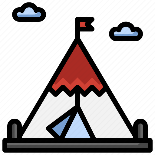 American, buildings, western, indian, tent, native, teepee icon - Download on Iconfinder