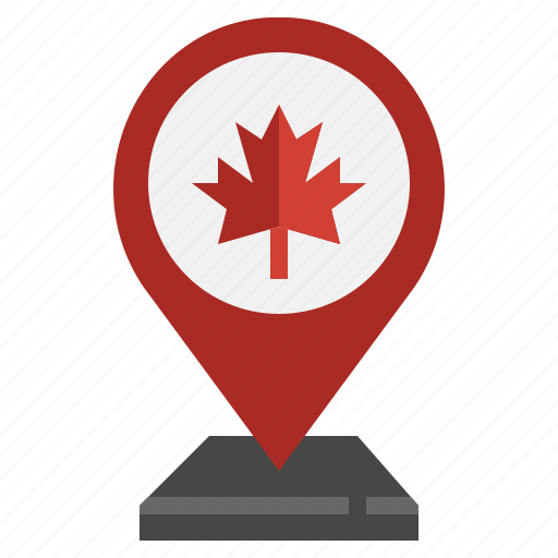 Canada, location, placeholder, maps icon - Download on Iconfinder