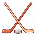 cartoon, competition, equipment, game, hockey, object, stick
