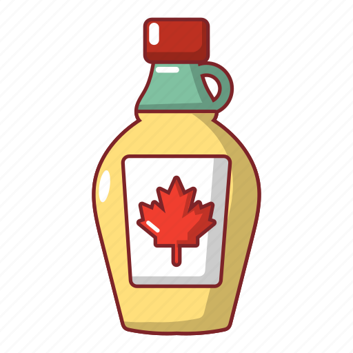 Bottle, canada, cartoon, leaf, maple, object, syrup icon - Download on Iconfinder