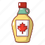 bottle, canada, cartoon, leaf, maple, object, syrup 