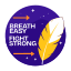 breath easy, fight strong, feather, plume, cancer, motivation 