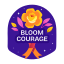 bloom courage, flower, ribbon, hope, solidarity 