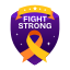 fight strong, ribbon, cancer, hope, solidarity 