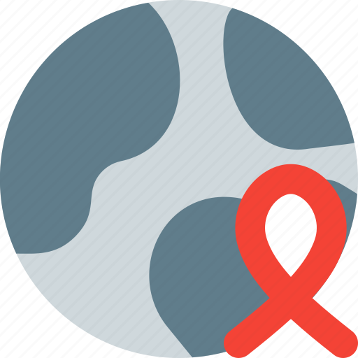Globe, ribbon, cancer, world icon - Download on Iconfinder