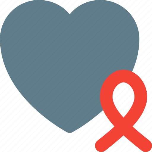 Ribbon, heart, cancer, healthcare icon - Download on Iconfinder