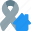ribbon, home, cancer, isolation 