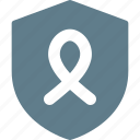 ribbon, shield, security, cancer