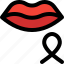 lips, ribbon, cancer, mouth 