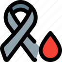 ribbon, blood, cancer, awareness