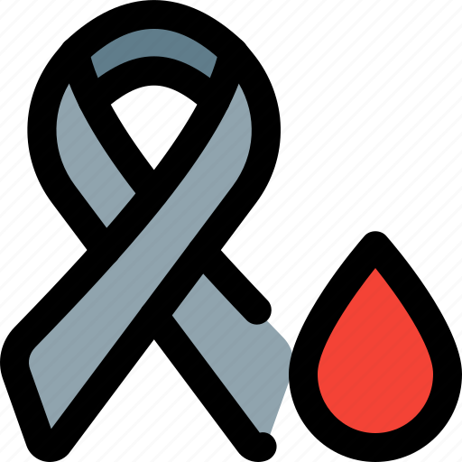 Ribbon, blood, cancer, awareness icon - Download on Iconfinder