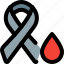 ribbon, blood, cancer, awareness 
