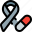ribbon, capsule, cancer, medicine 