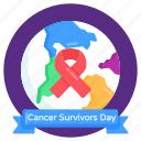 survivors day banner, survivors day label, global survivors day, cancer survivors day, international, survivors day