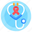 stethoscope, cancer awareness, stethoscope cancer awareness, awareness ribbon, medical awareness 