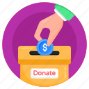 charity box, donation box, money box, donation collection, donation