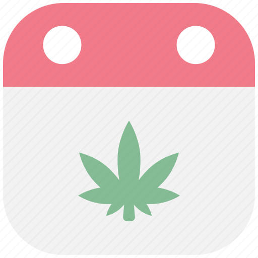 Date, schedule, calendar, appointment, cannabis, cannabidiol, cbd icon - Download on Iconfinder