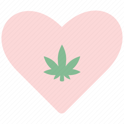Heart, like, cannabis, cannabidiol, cbd, vote icon - Download on Iconfinder