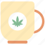 mug, cannabis, cannabidiol, tea, hot drink 