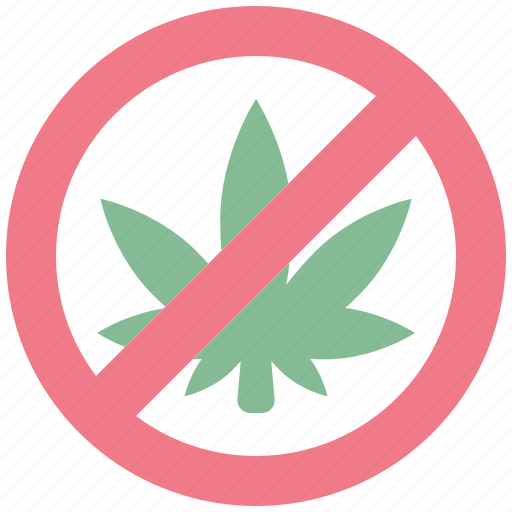 Cannabis, banned, marijuana, block, weed, leaf icon - Download on Iconfinder